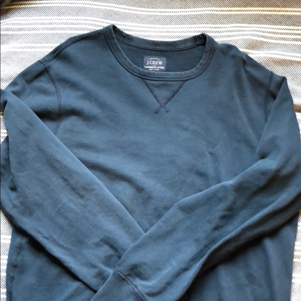J Crew men’s garment dyed sweatshirt